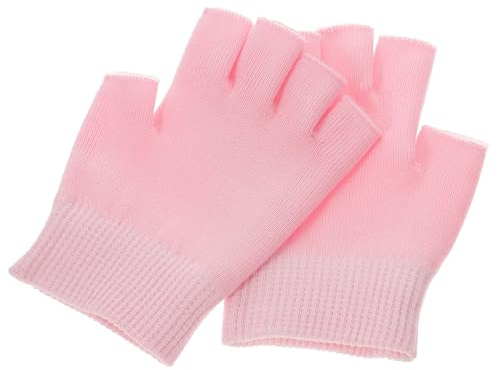 Ciieeo Guanti Idratanti per Cura delle Mani in Gel senza Dita per Donna e Ragazza, in Cotone Spandex e Gel, 1 Paio come Compleanni e Giorni Speciali