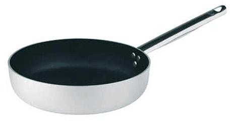 Pentole Agnelli ALSA111S40 Padella Dritta Agnelli Alluminio 3Mm Con Manico Ø 40 Cm Antiaderente Pentola