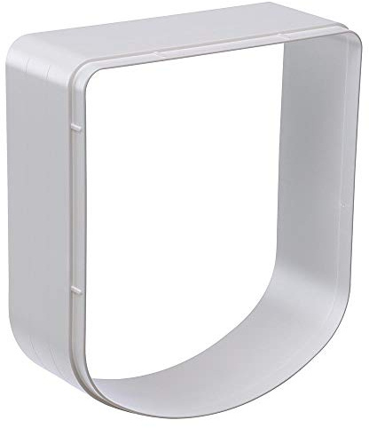 Ferplast Estensione per portina per cani piccoli gatti Gattaiola Porta basculante SWING 3 e 5 EXTENSION, 16,3 x 5 x h 18,4 cm - Profondità 5 cm, Bianco