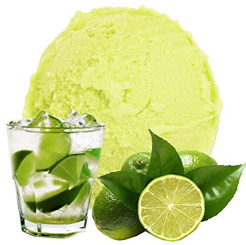 Caipirinha Limone Geschmack 1 Kg Gino Gelati Eispulver für Fruchteis Softeispulver Speiseeispulver