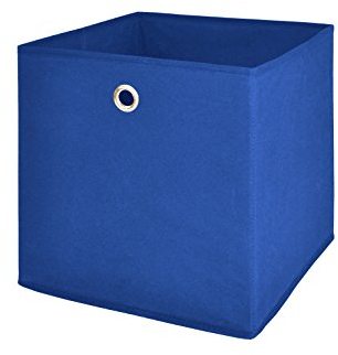 Möbel Akut Faltbox 4er Set in blau, Aufbewahrungsbox für Raumteiler oder Regale