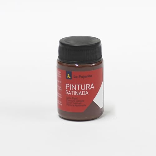 La Pajarita Pintura Satinada al Agua Castaño 35ml – Pintura Multisuperficie, Acabado Satinado, Alta Cubrición