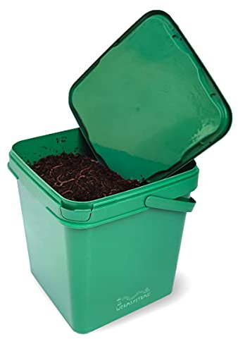 500 Kompostwürmer kaufen in 5L Kompoststarter Substrat - Eisenia Würmer produzieren Wurmhumus