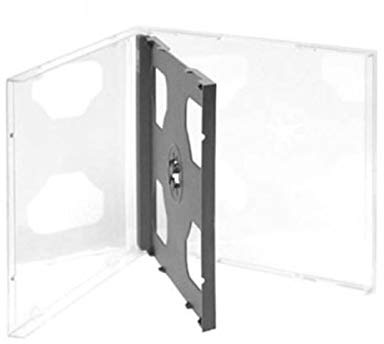 Refresh Cartridges - 100 custodie doppie per CD con vassoio nero