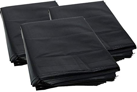 HOT BARGAINS 50 X Rubble Sacks Heavy Duty Garden waste Bags Black Builders Bags Extra Strong 32L 20 X 30 (PACK OF 50)