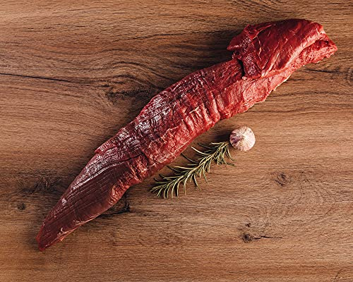 Büffel Bill Wasserbüffel Filet 1,3 kg - Zart aromatisches Büffelfleisch vom italienischen Wasserbüffel - Mageres Büffelfilet zum Kurzbraten & Grillen