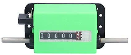 Contatore meccanico della lunghezza, contatori a rullo 0-99999,9 metri Gamma ABS 360 tondo/min con rullo per misurare i tessuti