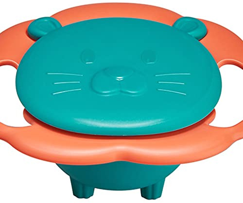 Gyro Bowl 360-Grad-Drehung Baby Magic Bowl Auslaufsichere Snackschalen für Kleinkinder (Grün)