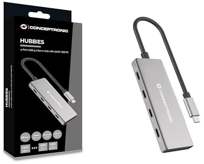 Cable USB Conceptronic 110519607101 Gris 25 cm (1 Unidad)