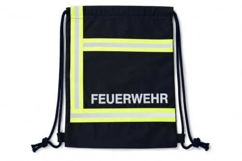 Ringelsuse Feuerwehr Kindertasche Kinder Kitatasche Jungen Kindergarten Turnbeutel Beutel Tasche 31 x 23 cm Dunkelblau Baumwolle