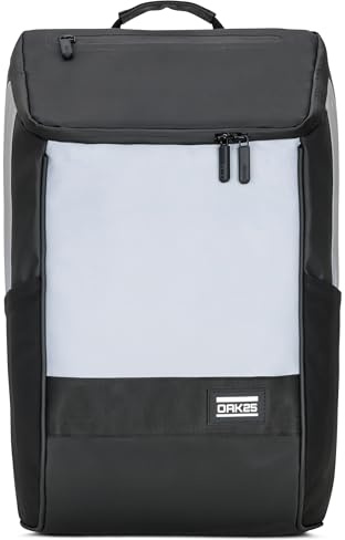 OAK25 Gepäckträgertasche - Daybag Bike - Reflektierender 2-in-1 Tagesrucksack und Tasche für Gepäckträger - Rucksack für Radfahren Alltag Arbeit Reisen - Wasserabweisend