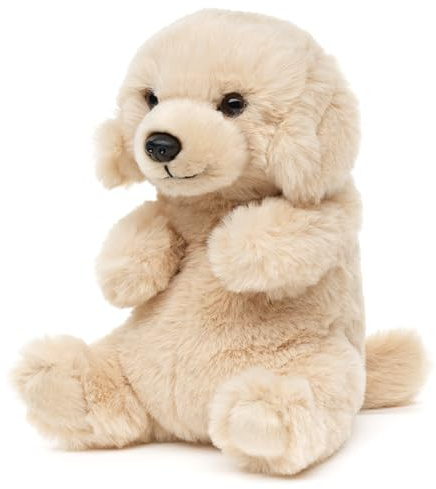 Uni-Toys - Labrador, sitzend - 17 cm (Höhe) - Plüsch-Hund - Plüschtier, Kuscheltier