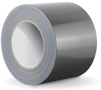 AREABOXES Verstärktes Klebeband, extra stark, 50 m x 50 mm, Mehrzweck-Klebeband, zum Reparieren, Befestigen, Bündeln, Verstärken oder Versiegeln. Wasserdicht, wasserdicht (1, grau, 50 mm x 50 mm)
