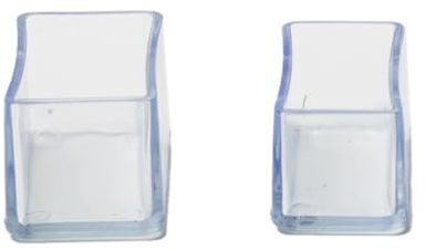Wambere 8 pezzi di coprigambe per sedia rettangolari, tappi rettangolari per gambe di sedia, protezioni per gambe di sedia, antiscivolo per pavimenti, coperture per gambe di sedia rinforzate, per la