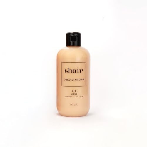 Shair Gold Diamond Maske: Balsam, UVB-Filter, Sonnenschutz Ideal für häufiges Waschen, SLS-frei, für Kinder geeignet, 250 ml