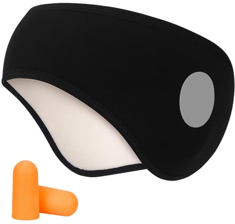 2Pcs Ear Muffs for Sleeping, Noise Cancelling Sleep Mask with Adjustable Headband, Soft Ear Defenders for Sleeping, Travel & Office Use, Comfortable Sleeping Ear Muffs for Men & Women