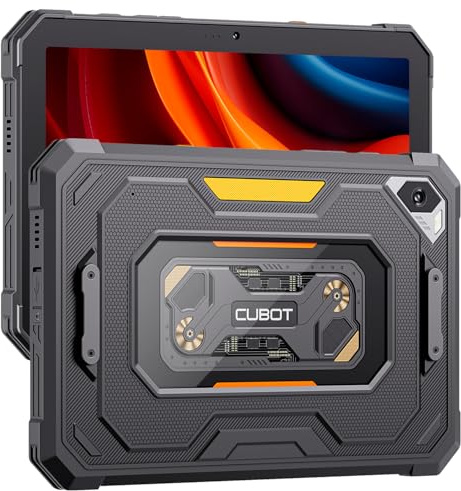 CUBOT Tab KingKong Mini-surfplatta 8,68 tum HD+ 90 Hz, 16 GB RAM (6 GB + 10 GB Est.), 128 GB ROM, 4G Dual SIM, kamera 48 Mpc, batteri 10200 mAh, Android 15, Unisoc T615, svart.