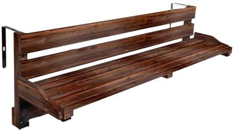 Stoolzfaid Tavolo da Balcone Sospeso,Legna Tavolo Pieghevole da Balcone,Tavolo Tavolino da Ringhiera per Esterno,Tavolo da Ringhiera Balcone Pieghevole,Multifunzionale,per Giardino,Terrazza