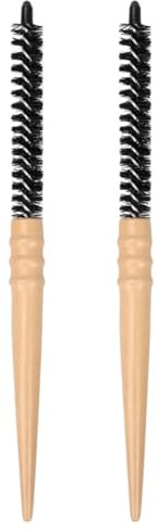 IMIKEYA 2pcs Khaki Hair Brushes Detangle Knots and Anti-static Nylon and Wood Small Volumizing Styling Combs for Comfortable Hair Care at Home