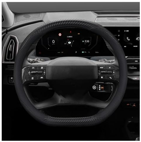 Copertura Volante Coprivolante Per Auto Per KIA Per Sportage Per K4 Per EV5 2025 2026 Auto Coprimanubrio(Carbon Fiber)