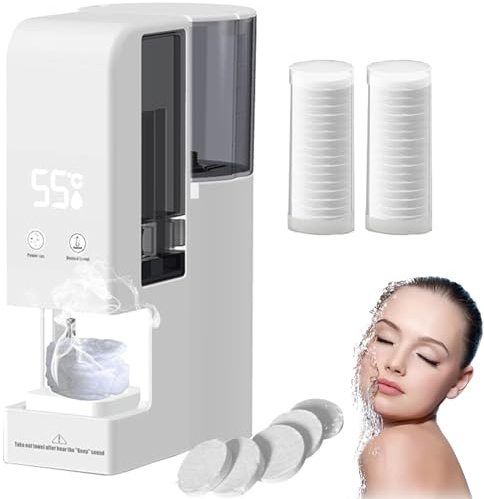 Automatic Hot Towel Warmer Dispenser, 5s Fast Hot Towel Dispenser, 55°c (131°f) Constant Temp, 500ml Tank, Safe, Smart Compressed Towel Warmer, Portable For Spa, Salon, Bathroom Machine +40 Towels