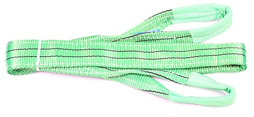 Kranmeister 2X Hebegurt 2000kg - 4m Hebeschlinge - 60mm Hebeband | Verstärkte Kranschlaufen - Sicherheitsfaktor 7:1 - Hochfestes 2-lagiges Polyester - Gemäß DIN EN 1492-2 Standard