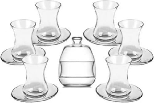 Tee set Cay Seti Mit Zuckerdose LAV Basak 12 Tlg+Zuckerdose