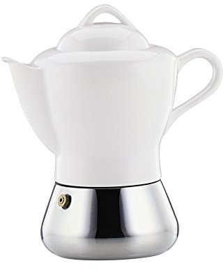 Cilio Espressokocher Nicole, 4 Tassen, Edelstahl, Porzellan, Induktion geeignet