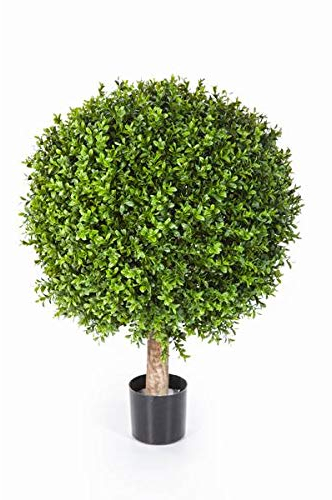artplants.de Künstliche Buchskugel Tom auf Stamm (95 cm)