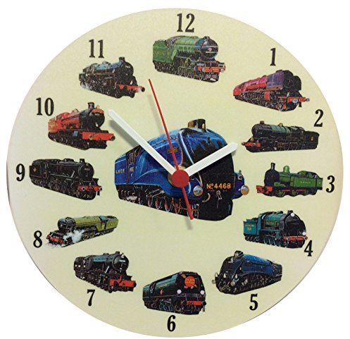 Steam Train Collage Clock - LS0020