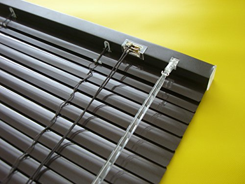 Alu Jalousie Mocca - Breite 50 bis 240 cm - Höhe 160/220 cm - Tür Fenster Rollo Jalousette Aluminium Fensterjalousie Lamellen Metall (50 x 160 cm)