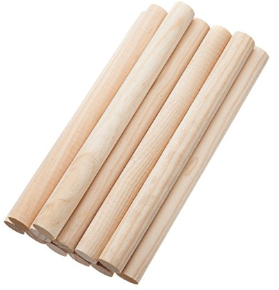 Mendi 12 Rundstabe 25 cm x 22 mm