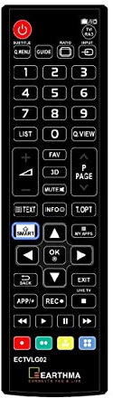 Universal Replacement Remote for LG TVs – Compatible with All LG Televisions (LED, LCD, Plasma) – Ideal TV Replacement Remote with Same Functions – Black (Pack of 1)