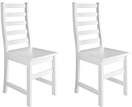 Erst-Holz Weißer Stuhl Eris Küchenstuhl Massivholzstuhl Esszimmerstuhl 90.71-21-D W