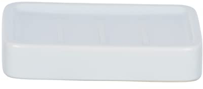 Wenko Scaffale Sapone Hexa rigida, Ceramica, Bianco, 9.5 x 13 x 2.5 cm