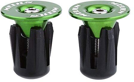 VBESTLIFE 2 pcs Vélo Guidon Extrémité Bouchons Bar Casquettes Vélo Guidon Poignées Bar Fin Cap pour la Plupart des vélos(Vert) Embout De Guidon Velo