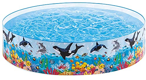 Intex Snapset-Pool für Kinder, 2,4 x 45,7 cm, Wal- und Delfin-Design