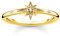 THOMAS SABO Ring Stern mit Steinen gold vergoldetes Silber TR2317-414-14-54