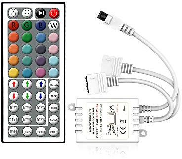 Arote LED RGB Controller 44key, LED Fernbedienung IR Remote Kontroller Steuerung für RGB Strip SMD 2835 5050 Streifen Lichtband Farbwechsel Led Lichtleiste DC 12V-24V