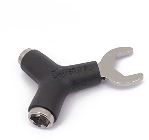 BTFL Rollschuh Skate Tool, Y-Tool mit genormten Komponenten für alle Rollschuhe, Multitool Werkzeug für Wheels, King Pin und Stopper, Multifunktionswerkzeug Sechskantschlüssel