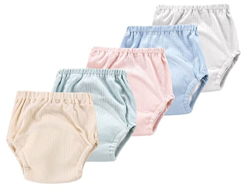 ACMEDE Lot de 5 Pantalons D'entraînement pour Bébé Culotte d Apprentissage Enfant Culotte Apprentissage propreté Garcon Pantalon d'entraînement pour bébé Enfant 0-5 Ans