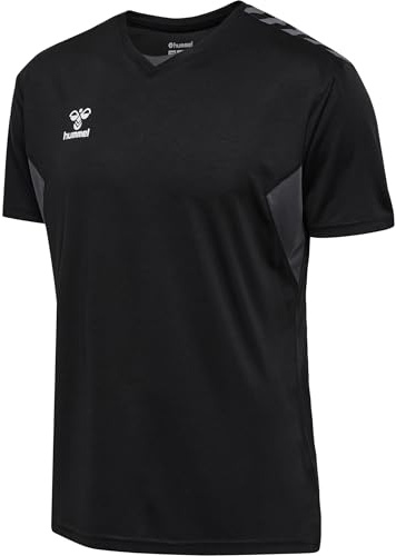 hummel Autentisk PL Jersey S/S sport t-shirt män kortärmad – sportskjorta män – tröja – normal passform – tillverkad av 100% återvunnen polyester – andas och snabbtorkande