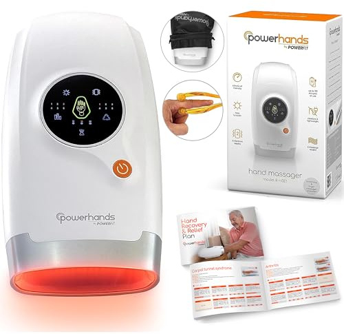 Hand Massager for Arthritis and Carpal Tunnel - Wrist Finger Massager, Carpal Tunnel Relief, Arthritis, Hand Massagers Devices with Heat and Compression, Arm Massage for Pain