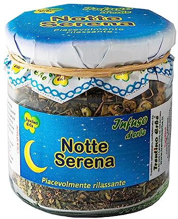 Tisana Rilassante Notte Serena a base di Passiflora, Valeriana e Camomilla