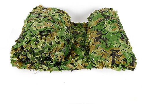 Sindipanda Tarnnetz Camouflage Netz 8x8m Woodland Jagd Tarn Waldlandschaft Camping Net für Auto-Abdeckung Vogelbeobachtung Garten Party Dekorationen