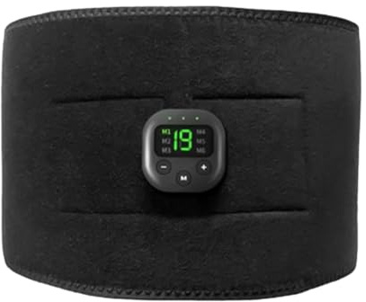 Firulab Hernien-Stützpolster - Elektrischer Adipositasgürtel mit 6 Modi und 19 Stufen,Weiches und bequemes Bauch-Fitnessgerät, Unisex, für Arm, Taille, Gesäß, Rücken