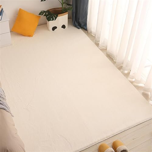 Guetto Hochflor Teppich - Comfy Taupe - Shaggy - Modern - Wohnzimmer, Esszimmer, Schlafzimmer - Fellteppich - Modern Kunstfell Carpet für Schlafzimmer,Beige,60x120 cm