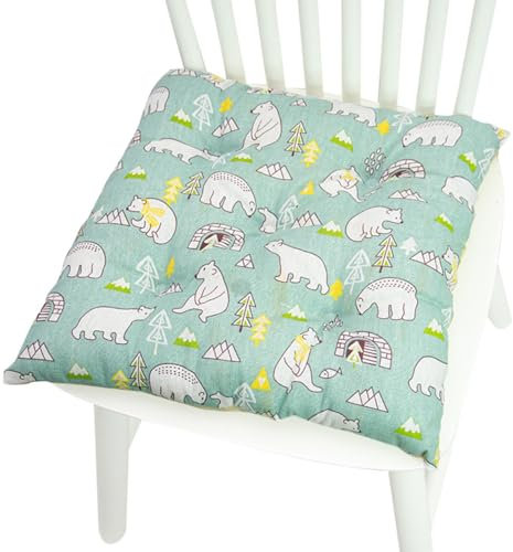 XILENY 2 Stück 40X40cm Stuhlkissen mit Rückenteil Sitz, Niedriglehner Auflage Polsterauflage Gartenstuhl,Polsterauflage Auflage für Stühle/Rückenkissen mit Bänder,Bänke in Haus und Garten Sitzkisse