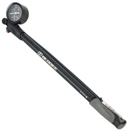 YUANGANG Stoßpumpe, Fahrradgabel-Luftpumpe, Hochdruck-Vorderradgabelpumpe mit Messgerät, tragbare Fahrrad-Aufhängungspumpe, Mini-Pumpe für Fahrrad