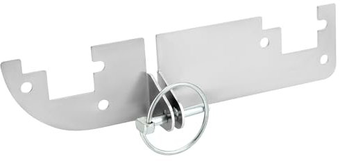 QWORK® Cerradura de puerta trasera con pasador plegable, apto para Fiat Ducato 250, protección antirrobo, cerradura de puerta, sin taladrar, accesorios para autocaravanas